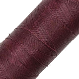 1 x RAW Customer Returns LINHASITA Waxed Spool 100g 360m 0.5mm Thickness Polyester Macrame Cord 30 Colors Wine Red  - RRP €12.99