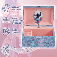 1 x RAW Customer Returns Disney Musical Jewelry Box for Girls - Stitch and Angela - RRP €28.93