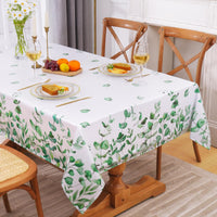 1 x RAW Customer Returns Yrendenge Leaf Tablecloth Spring Summer Garden Flowers Tablecloth Outdoor Washable Tablecloth Laminated Water-Repellent Tablecloth,Garden,Picnic,Party,Garden,Living Room,130x220cm - RRP €19.55