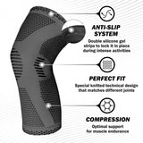 1 x RAW Customer Returns POWERLIX Knee Brace for Women Men, Compression Knee Support for Meniscus Tear, Arthritis, Relieves Knee Pain, ACL, Running, Weightlifting, Basketball, Volleyball, Sports, Gray, XL - RRP €16.99