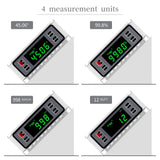 1 x RAW Customer Returns Beaspire Digital Protractor LCD Inclinometer Magnetic Protractor Scaled Ruler Angle Finder Angle Measuring Instrument - RRP €34.99