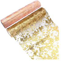 21 x Brand New VIKY 2 rolls of nonwoven table runners rose gold, nonwoven table ribbon gold glitter, table runners wedding, nonwoven table runners, table decoration for birthdays, weddings, baptisms or communion parties, holiday decorations - RRP €190.26