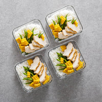 3 x Brand New WUITOKI Food Containers with Quick Lock Lid, Glass Container, 800ml, BPA Free, 4 Pieces, Use Freezer, Refrigerator, Microwave, Oven, Dishwasher - RRP €87.78