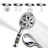 1 x RAW Customer Returns SparkPod High Pressure 5 Multifunction Filtered Handheld Shower Head - Luxury Design - No Hassle Tool-Less 1-Min Installation 10 Function, Handheld Only, Luxury Polished Chrome  - RRP €35.0