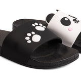 1 x RAW Customer Returns Dedoles Slippers Women Men Children Sandals for Beach and Pool with many Designs Chips Flowers Fox Llama Clouds Ketchup Gift, Color Panda paws, 42 EU - RRP €58.8