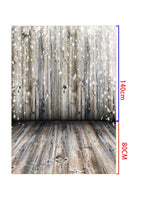 1 x RAW Customer Returns Kate Photo Wall Background 1.5x2.2m Wooden Floor Background Props Photo Booth Glitter Wood Brick Wall Background - RRP €34.0