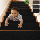 1 x RAW Customer Returns DLD Stair Treads 20 76cm Non-Slip Indoor Stair Runners for Wooden Steps, Pack of 14 Non-Slip Strips for Safety and Grip - RRP €32.24