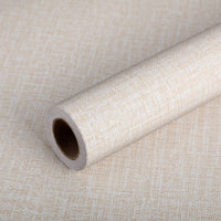 1 x RAW Customer Returns Nuanchu Linen Texture Wallpaper Faux Grasscloth Peel Stick Wallpaper Self Adhesive Wallpaper Sticky Waterproof Wallpaper Peel-Stick Removable Wallpaper for Bedroom Living Room Hotel Decoration Beige  - RRP €16.07