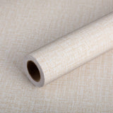 1 x RAW Customer Returns Nuanchu Linen Texture Wallpaper Faux Grasscloth Peel Stick Wallpaper Self Adhesive Wallpaper Sticky Waterproof Wallpaper Peel-Stick Removable Wallpaper for Bedroom Living Room Hotel Decoration Beige  - RRP €16.07