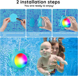 6 x Brand New Fitop 22W Pool Lighting, 12V Smart Color Changing Underwater Light with APP Control Remote Control, Timer Schedule, Sync Music, IP68 Waterproof Pool Lighting Underwater with 10m Cable for Pools - RRP €183.9