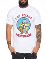 1 x RAW Customer Returns Los Pollos Men s T-Shirt Hermanos Bad Heisenberg Breaking, Color2 White Size2 XL - RRP €20.16