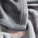 1 x RAW Customer Returns EHEYCIGA cuddly blanket fluffy grey, soft warm fleece blanket 220x240 as a blanket sofa, living blanket or couch blanket throw - RRP €21.34