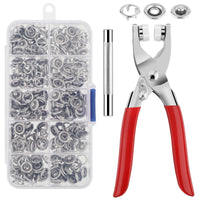 10 x Brand New 100 pieces metal snap fasteners with locking pliers pressing tool snap fastener pliers snap fastener set with pliers metal ring button snap fastener without sewing leather snap fasteners on clothing - RRP €121.0