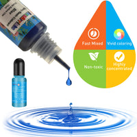 1 x RAW Customer Returns 16 Colors Liquid Epoxy Resin Pigment Dye for Epoxy Resin Art, Jewelry Making - Concentrated Epoxy Resin Colors for Art Resin, Resin Casting, DIY Crafts - 10ml each - RRP €12.7