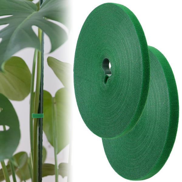 1 x Brand New Scettar Pack of 2 plant ties, 10 mm x 20 m 12 mm x 20 m  Velcro fastener tape, resealable plant Velcro tape, plant ties, plant tape  for
