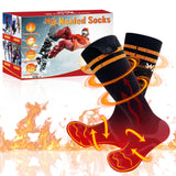 1 x RAW Customer Returns Heated Socks, 2023 Newest Rechargeable Heated Socks, 5000mAh Extra Large Battery Long Life up to 65 C Large Heating Area, Suitable for Outdoor Skiing Winter Camping Hiking - RRP €48.99