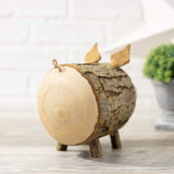 1 x RAW Customer Returns Waldfabrik Forest Decor wooden piggy bank, handmade - RRP €28.79