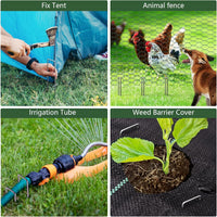 1 x RAW Customer Returns AMAGABELI GARDEN HOME 500 ground anchors ground anchor anti-rust piece made of hardened 150 MM diameter 3MM steel ground anchor galvanized premium - U-shaped ground anchor weed fleece garden fleece fence - RRP €43.27