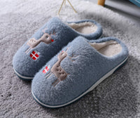 1 x RAW Customer Returns Vunavueya women s winter plush slippers men s flat slippers warm lined mules soft comfortable cotton slippers shoes blue -C 40 41 EU 42-43CN - RRP €24.95