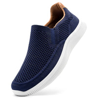 1 x RAW Customer Returns ODCKOI Men s Slip On Casual Sneakers Lightweight Breathable Shoes Mesh Casual Shoes Comfortable Sports Shoes Walking Sneakers Loafers Dark Blue 46 - RRP €40.26