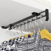 1 x RAW Customer Returns Extendable clothes rail, adjustable clothes rail closet, telescopic clothes rail saves storage space, for closets and storage areas telescopic rod clothes rail size 40 cm  - RRP €26.99