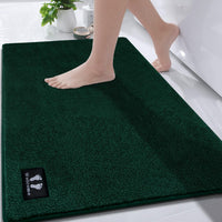 1 x RAW Customer Returns RTBQJ-AT Bath Mat Non-Slip Bathroom Carpet 120x80cm Large Bath Rug Microfiber Soft Bath Rug Kitchen Floor Mats Machine Washable Oeko-Tex 100 Certified, Dark Green - RRP €33.96