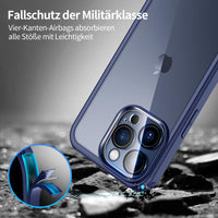 1 x RAW Customer Returns seacosmo for iPhone 15 Pro Case with Built-in Tempered Glass Screen Protector and Camera Protective Film 9H HD , 360 Degree Cell Phone Case Full Body Shockproof iPhone 15 Pro Case - Blue - RRP €19.15