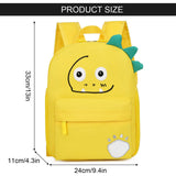 1 x Brand New Happy Cherry Kindergarten Schoolbag Girl Boy Cartoon Children s Backpack Children s Luggage Cute Yellow 1-3 Years - RRP €24.98