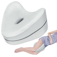 1 x RAW Customer Returns SAHEYER knee pillow for side sleepers, orthopedic memory foam leg pillow, ergonomic side sleeper pillow, knee pillow for relieving hip, back, knee pain, pregnancy - RRP €25.18