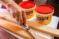 1 x RAW Customer Returns Original MODOSTUC wood putty white 1 kg ready-to-use filler for wood walls, wood filler, perfect adhesive strength quick drying, ideal for repairing wood damage - RRP €11.81