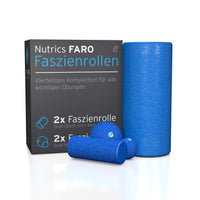 1 x RAW Customer Returns Nutrics FaRo fascia roller Complete set of 4 pieces including exercise instructions Ladies and gentlemen - RRP €30.16