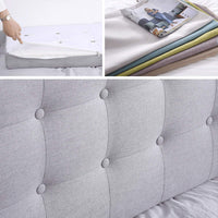 1 x RAW Customer Returns Back Cushion Bed Reading Pillow Lumbar Cushion Cover Washable Without Headboard Backrest Cushion for Beds Sofa Back Cushion 2 Colors LINLIN Colour Gray, Size 180 cm  - RRP €130.94