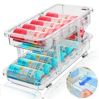 1 x RAW Customer Returns Polegas refrigerator can organizer, can system can container for refrigerator, foldable can dispenser refrigerator suitable for beverage cans, beer and soda cans - BPA free - RRP €20.16