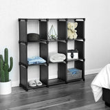 1 x RAW Customer Returns SONGMICS 9-Tier Storage Rack, Open Storage Cabinet, Bookshelf, Organizer for Living Room, Black LSN45BK - RRP €35.99