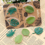 1 x Brand New Pack of 8 Plant Fridge Magnets, 3D Refrigerator Magnets, Decorative Magnets, Tropical Leaves Magnets, for Refrigerator Locker Kitchen Home Office - RRP €20.4