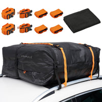 1 x RAW Customer Returns Bramble - XL Foldable Car Roof Box with Straps Anti-Slip Mat, 430L - Roof Rack Bag, Roof Luggage Bag for Travel - Waterproof Robust - RRP €79.99