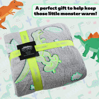 1 x RAW Customer Returns CityComfort Dinosaur Fleece Blanket for Boys that Glow in the Dark, Fleece Blanket Super Soft Nordic Blankets, Jurassic Design Bedroom Accessories, Dinosaur Gifts for Boys Girls - RRP €18.99