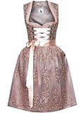 1 x RAW Customer Returns Alpine Fairy Tale Midi Dirndl Marita from Exclusive Collection Size 32 - ALM765 - RRP €99.9