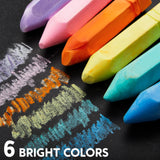 4 x RAW Customer Returns JOYIN 48 Pieces Conical Street Chalks in 6 Colors, Non-Toxic Washable Colorful Chalk Blackboard Chalk for Children to Paint Streets Sidewalks Outdoor Games - RRP €67.96