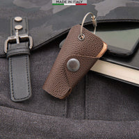 1 x RAW Customer Returns GUGGIARI Key ring for men and women to keep home, office and scooter keys in order. Key Organizer. Gift Idea in genuine leather Made in Italy-BLUE - RRP €18.1