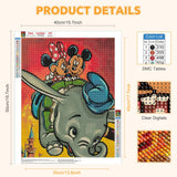 5 x Brand New EOBROMD Diamond Painting Adults Elephant, 5D Diamond Painting Pictures Adults Mouse, DIY Diamond Painting Pictures Diamond Painting Cartoon Set for Wall Decoration 40x50cm - RRP €102.0