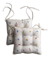 2 x Brand New Maison d Hermine Birdies on Wire Set of 2 Seat Cushions 40cm x 40cm Easter - RRP €103.98