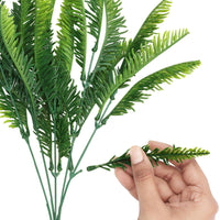 1 x RAW Customer Returns BELLE VOUS Artificial Plant Plastic Boston Fern Pack of 6 Indoor Outdoor Hanging Plants Artificial Foliage for Home, Garden, Wall Vine, Shrubs, Garland Wedding and Office - RRP €16.01