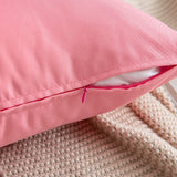 1 x RAW Customer Returns MIULEE Set of 4 waterproof cushion covers decorative cushion cover sofa cushion decorative couch cushion weatherproof cushion cover decorative cushion cover for sofa garden outdoor living room 45 x 45 cm pink - RRP €24.99