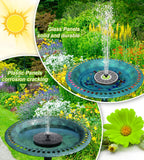 1 x RAW Customer Returns SZMP Solar Fountain, 2024 New 3.5W Glass Solar Pond Pump with 7 Nozzles 4 Fixed Pipes Solar Water Pump Solar Floating Fountain Pump for Garden, Pond, Bird Bath White  - RRP €18.68