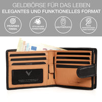 1 x RAW Customer Returns Lavalen Men s Genuine Leather Wallet with RFID Blocking - Handmade Men s Coin Purse with Zip - Large Capacity Boy s Wallet - Credit Card Holder Wallet Perfect Gift for Men. - RRP €31.88