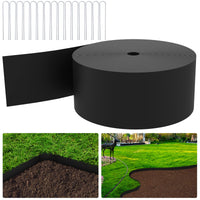 1 x RAW Customer Returns Length 15m-Height 12.5cm- Flexible lawn edge - Lawn edge demarcation - Bed edging, lawn border, bed edging - with ground anchor - Easy to process - RRP €33.6