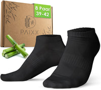 2 x RAW Customer Returns PAIXX Premium Bamboo Sneaker Socks Pack of 8, 43-46 39-42, Men Women - Breathable, Antibacterial Ankle Socks Against Sweaty Feet - Lint-Free Anti-Odor Bamboo Socks - RRP €48.38