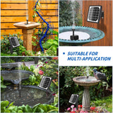 1 x RAW Customer Returns LEDGLE Solar Water Fountain Pump, 2.2W with 7 Nozzles, Flow Rate 200 L H, Garden Pond for Bird Bath, Lawn, Fish Tank, Swimming Pool, Patio - RRP €19.82