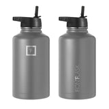 1 x RAW Customer Returns Iron Flask Sports Water Bottle - 64oz, 3 Lids Straw Lid , Vacuum Insulated Stainless Steel, Modern Double Wall Simple Thermal Mug, Hydro Metal - RRP €30.94